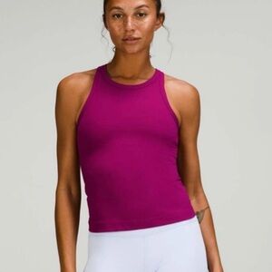 Lululemon Align Waist-Length Tank Top in Magenta Purple Size 8